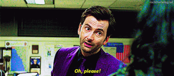 Oh Please Walk Away David Tennant GIF