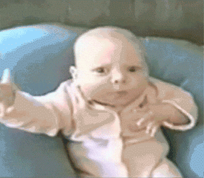 Oh Really Baby Being Intrigued GIF