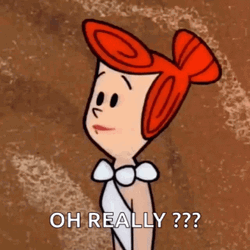 Oh Really Giggle Wilma Flintstone GIF