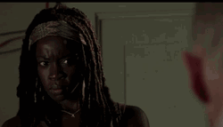 Oh Really Michonne Walking Dead GIF