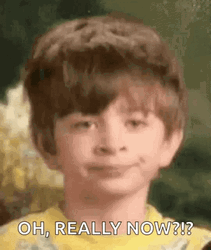Oh Really Now Blinking Boy GIF
