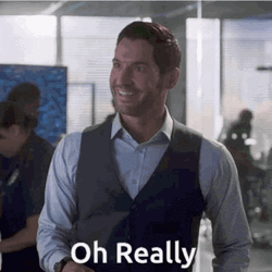 Oh Really Tom Ellis Lucifer GIF