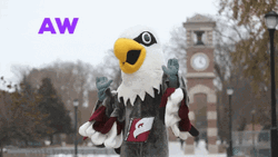 Oh Stop It You Eagle Mascot GIF