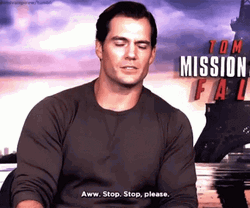 Oh Stop Please Henry Cavill GIF