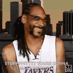 Oh Stop You're Gonna Make Snoop Dogg Blush GIF