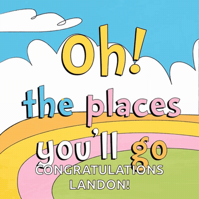Oh The Places You Will Go Poster GIF