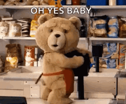Oh Yeah Dancing Apron Bear Ted