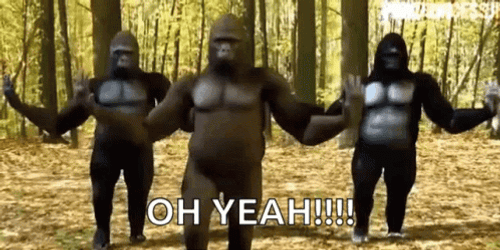 Oh Yeah Gorilla Dancing GIF