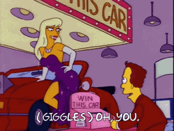 Oh You Giggles Giggling Blushing The Simpsons  GIF