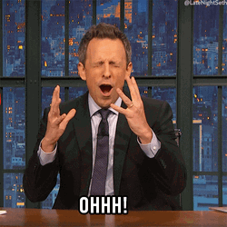 Ohhhh Amazed Seth Myers Meme GIF
