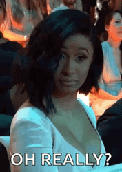 Ohhhh Really Cardi B Doubtful Meme GIF