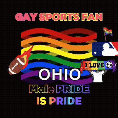 Ohio Male Pride Poster For Gay Sports Fans GIF