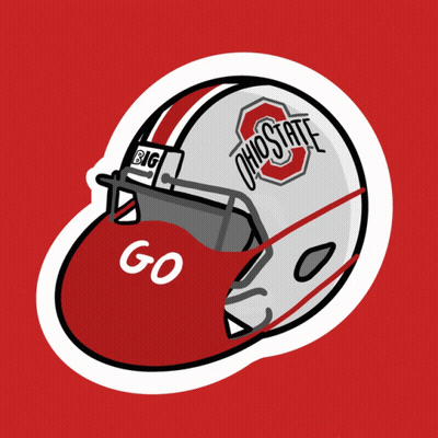 Ohio State Football Helmet With Mask GIF