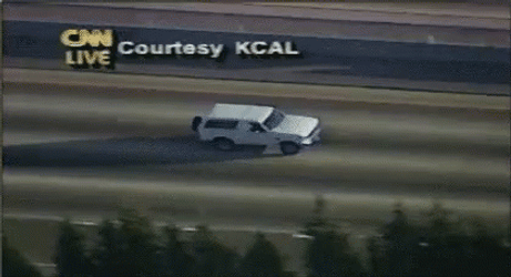Oj Simpson Car On Road GIF