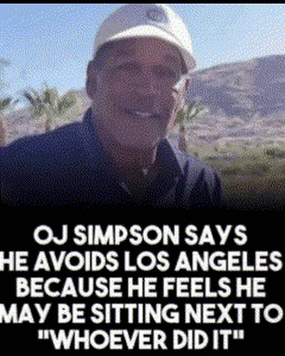 OJ Simpson Sitting Next To Whoever Did It GIF