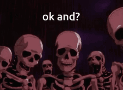 Ok And Meme Berserker Skulls Surrounding  GIF