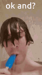 Ok And Meme Xqc Showering Eating Ice Pop GIF