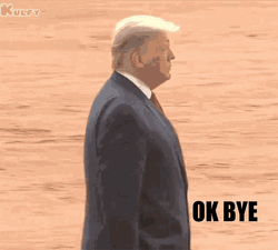 Ok Bye Donald Trump Walking GIF