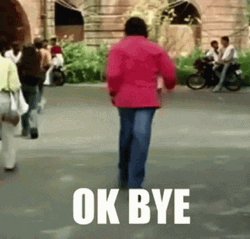 Ok Bye Happy Man GIF