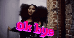 Ok Bye Pixel Animated Text GIF