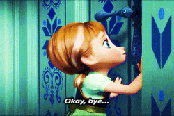 Ok Bye Sad Anna Frozen GIF