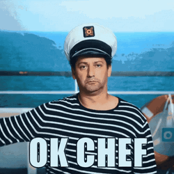 Ok Chef Funny Navy Man Salute GIF