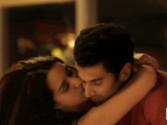 Ok Jaanu Kiss GIF