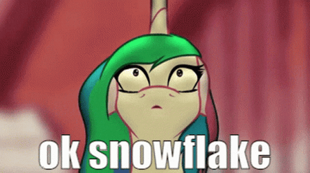 Ok Snowflake Unicorn GIF