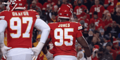 Okafor And Jones Standing Before Crowd GIF
