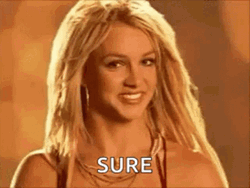 Okay Sure Britney Thumbs Up GIF