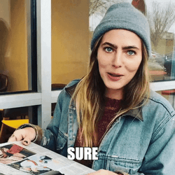 Okay Sure Lauren Laugh GIF