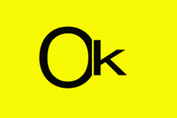 Okay Text In Different Color Background GIF