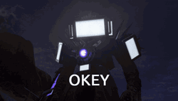Okey Titan Tv Man  GIF