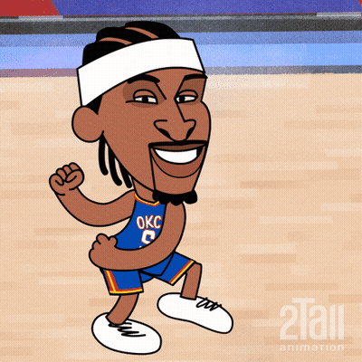 Oklahoma City Basketball Player GIF