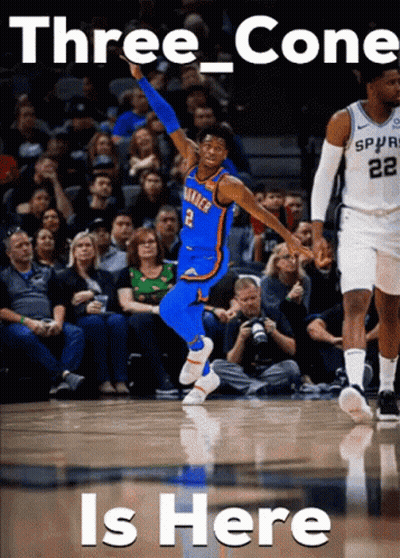 Oklahoma City Thunder Player Jumping GIF