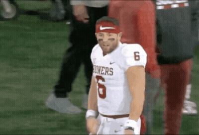 Oklahoma Sooners Football Player On Field GIF