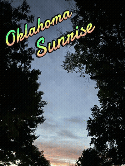 Oklahoma Sunrise Over Sunset GIF