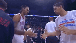 Oklahoma Thunder Buddy Hand Shake GIF