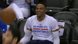Oklahoma Thunder Buddy Russell Westbrook Playful GIF