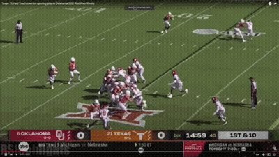 Oklahoma Vs Texas Football On ABC GIF