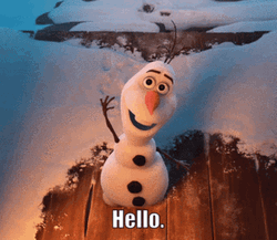 Olaf Frozen Greetings Hello GIF