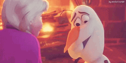Olaf Frozen Melting Face GIF