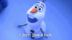Olaf Frozen Unbothered GIF