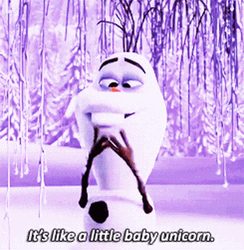 Olaf Nose Little Baby Unicorn GIF