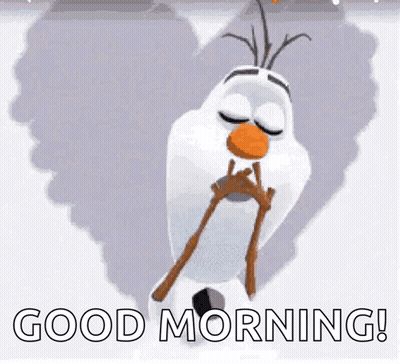 Olaf Saying Good Morning GIF