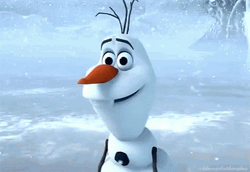 Olaf Snowman Pulling His Head GIF
