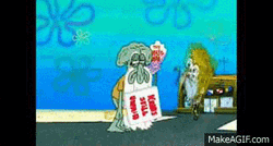 Old And Sad Squidward GIF