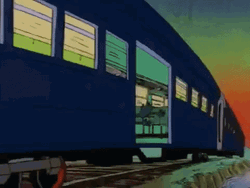 Old Animated Train Tunnel GIF