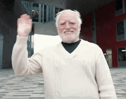 Old Bearded Man Waving Sweet Smile GIF