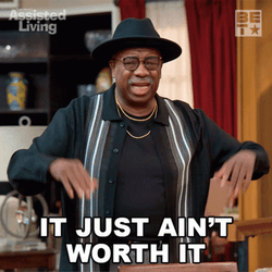 Old Black Man Saying We're Not Worthy GIF